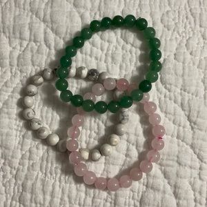 Real stone bracelets
